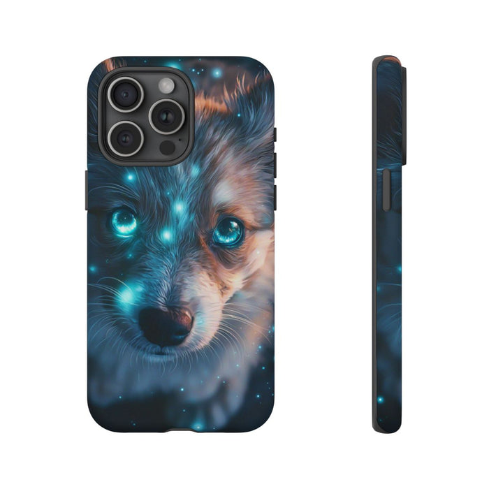 Schattige Puppy met Lichtgevende Ogen