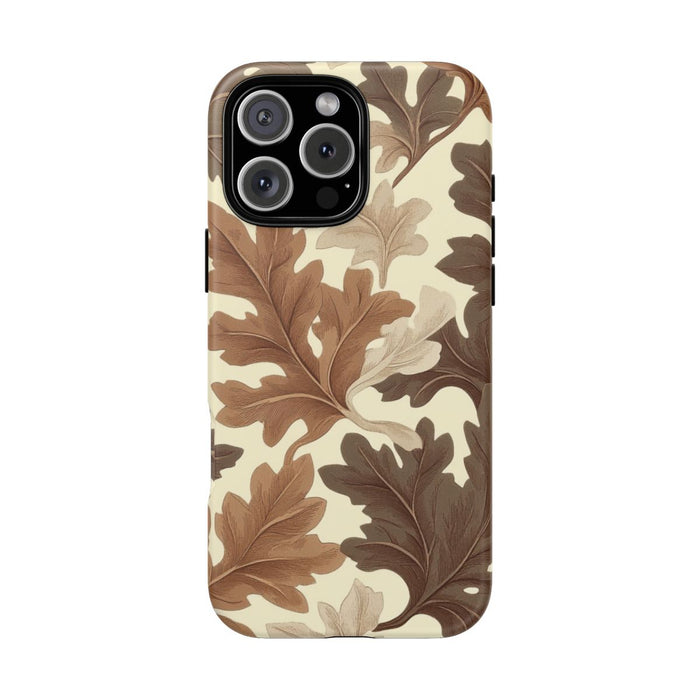 Eikenbladerenpatroon in Neutrale Kleuren