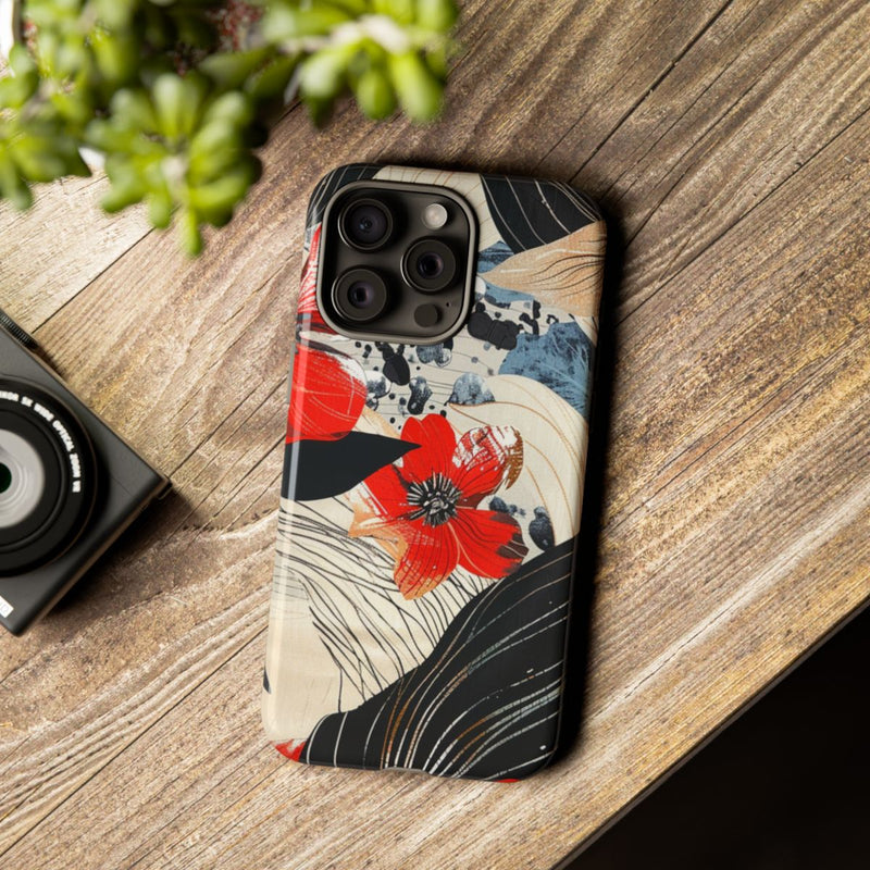 Rood Bloemen Abstract Patroon