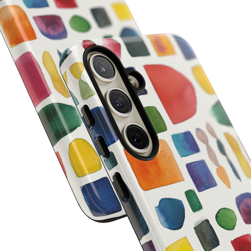 Kleurrijk Waterverf Geometrisch Patroon