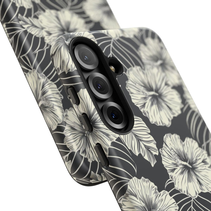 Monochroom Bloemenpatroon