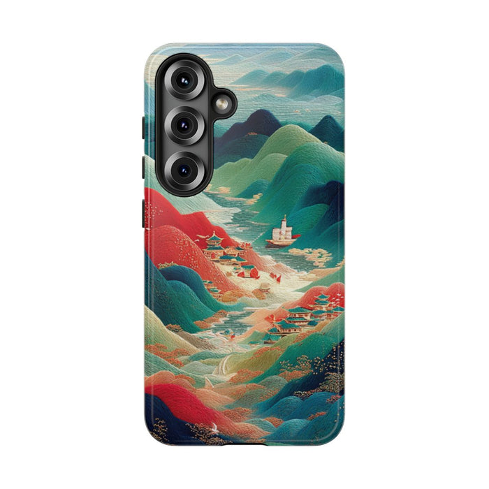 Kleurrijk Berglandschap met Illustratie