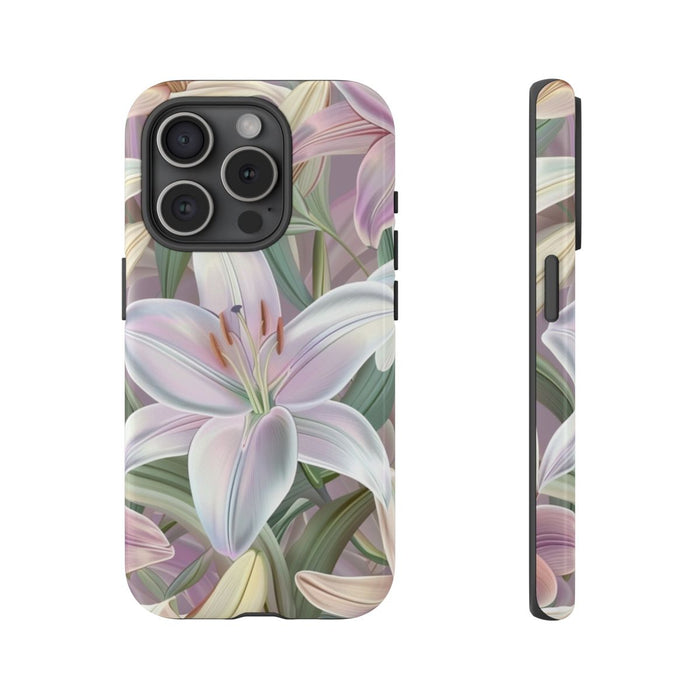 Pastelkleurige Paaslelies Bloemenpatroon