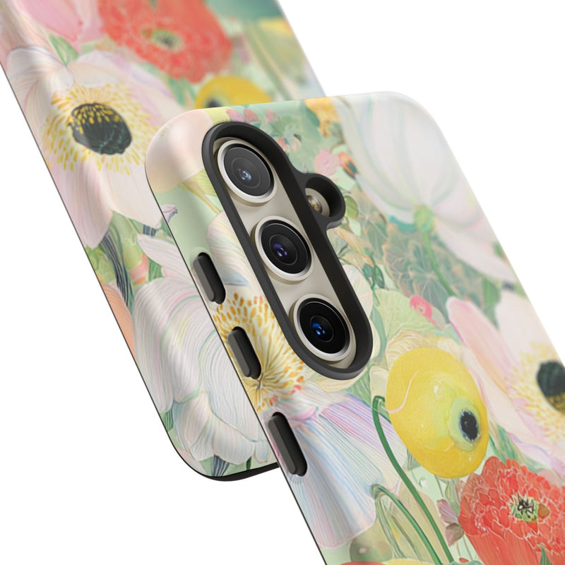 Lichte Pastelbloemen met Vogels