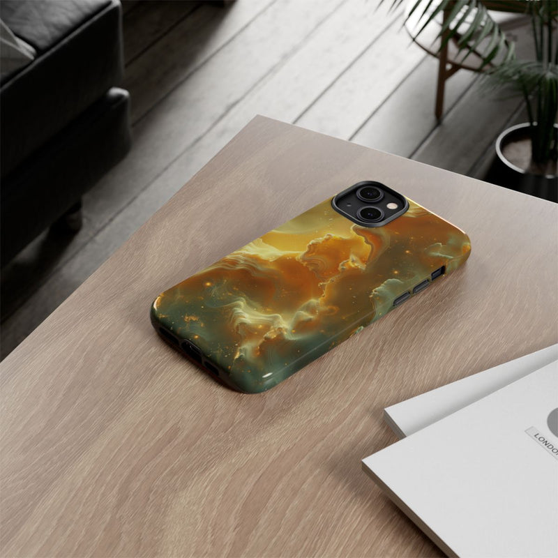 Gouden Nebula Abstract Design