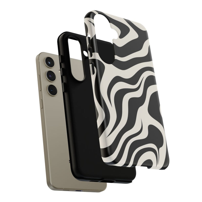 Zwart-Wit Abstract Zebra-Patroon