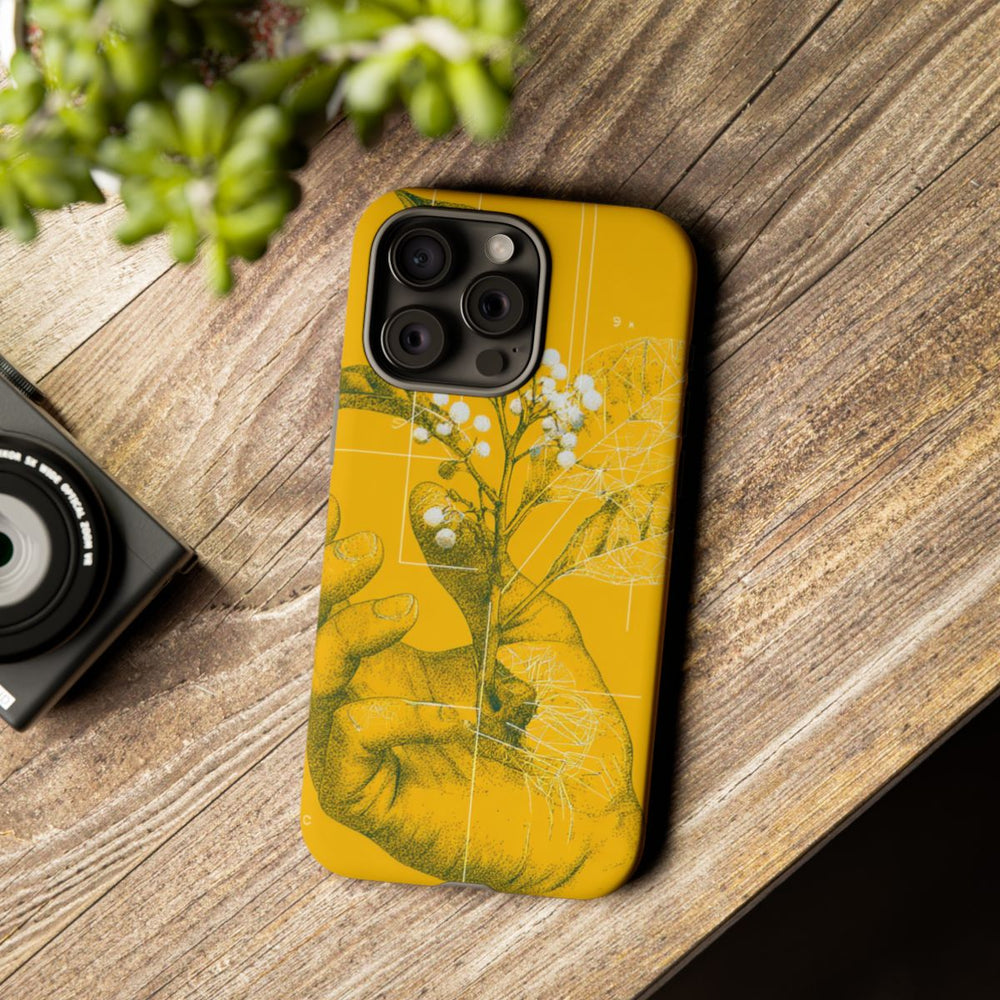 Hand met Botanische Bladeren en Bessen Illustratie