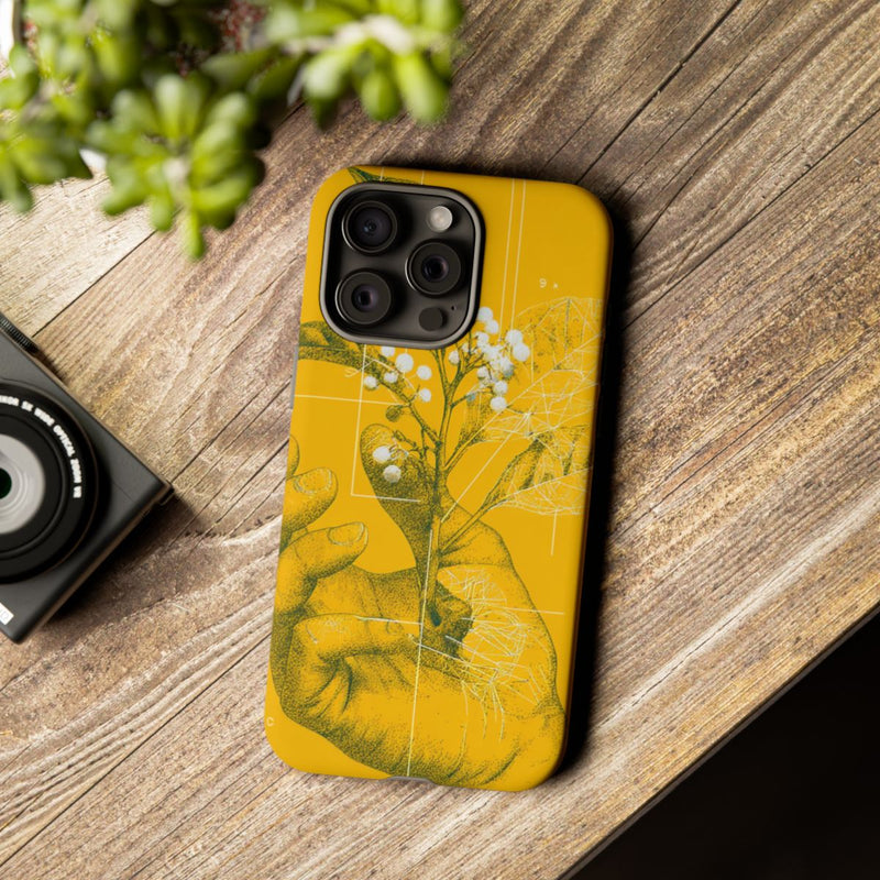 Hand met Botanische Bladeren en Bessen Illustratie