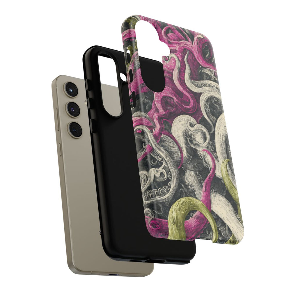 Gedetailleerd Tentakelpatroon met Wervelende Swirls