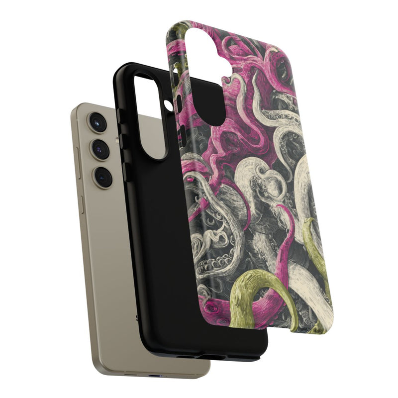 Gedetailleerd Tentakelpatroon met Wervelende Swirls