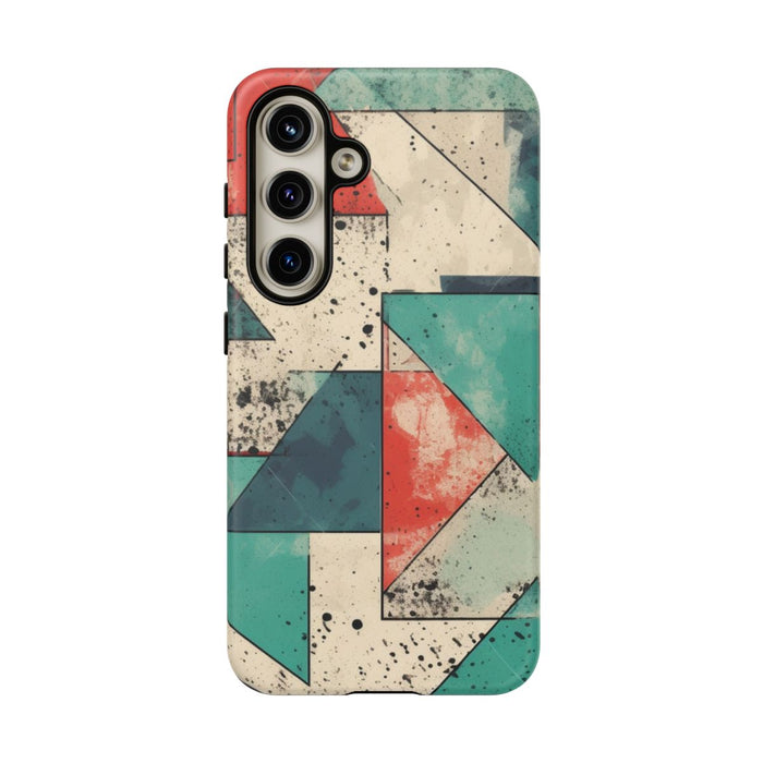 Abstract Geometrisch Patroon in Gedempte Kleuren