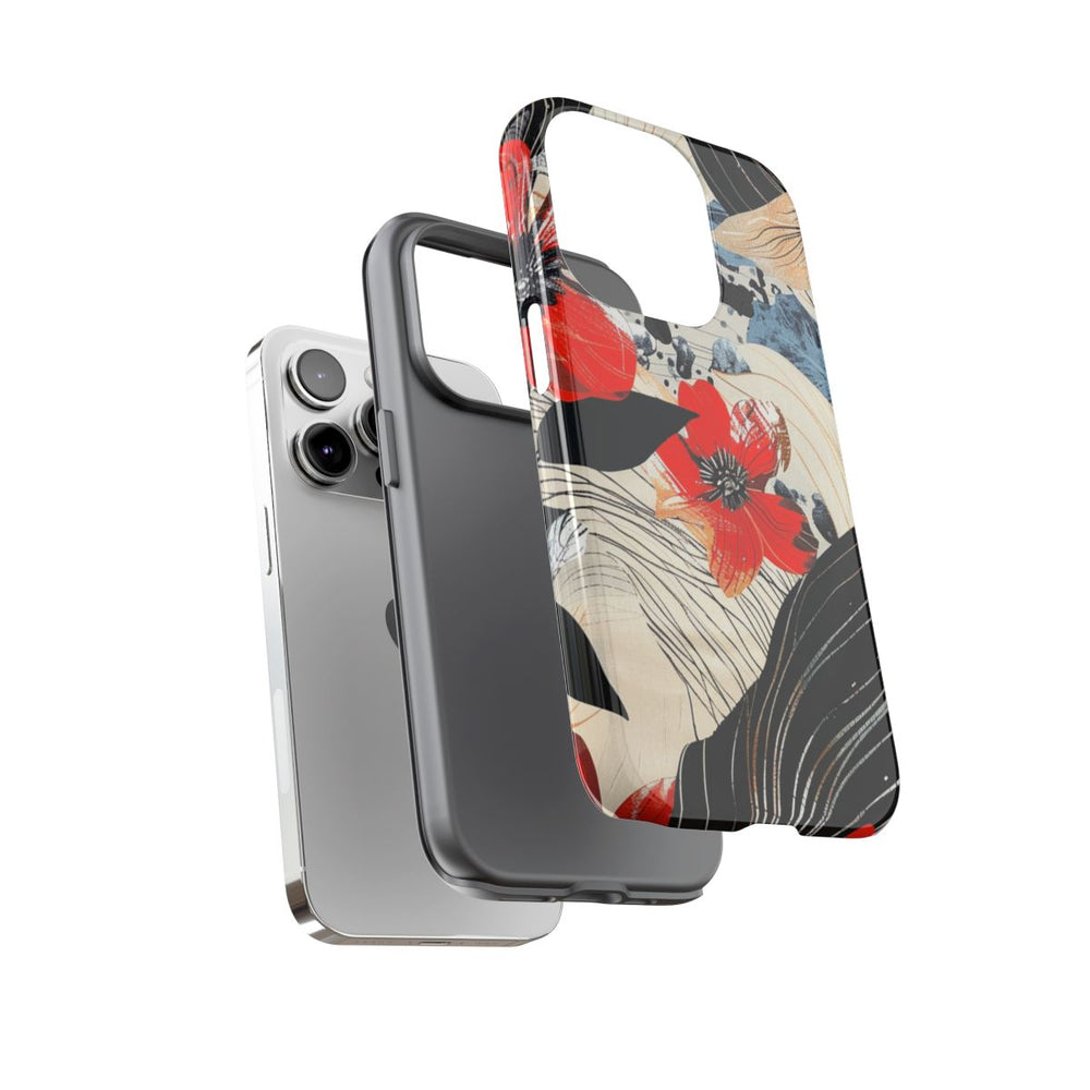 Rood Bloemen Abstract Patroon