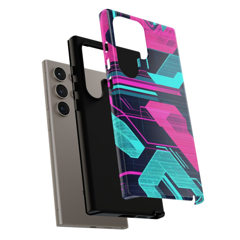 Neon Geometrisch Cyberpunkpatroon