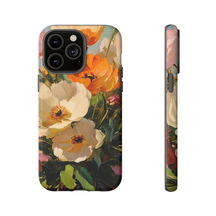 Kleurrijk Olieverfschilderij met Bloemen