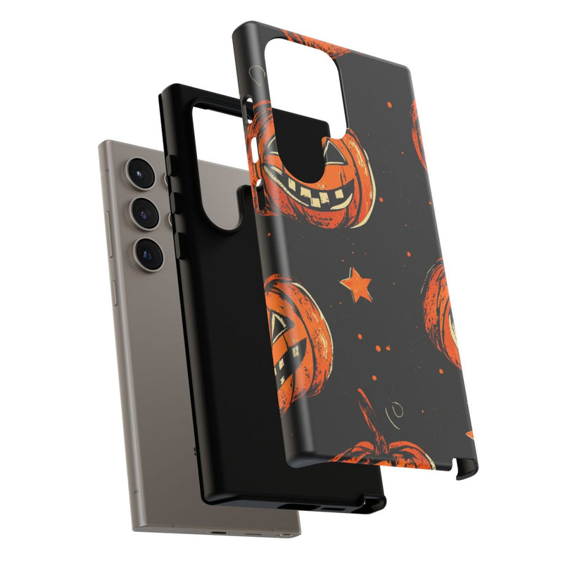 Grunge Halloween Pompoenenpatroon