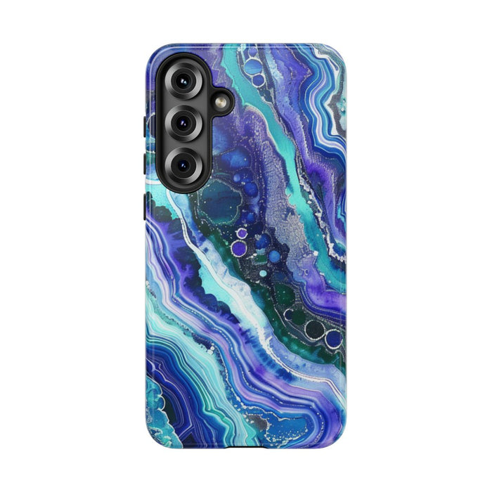 Blauw en Paars Geode-Wervelpatroon