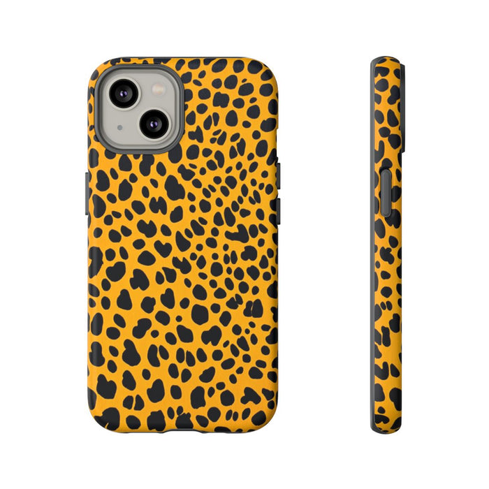 Zwart-Oranje Abstracte Cheetahprint