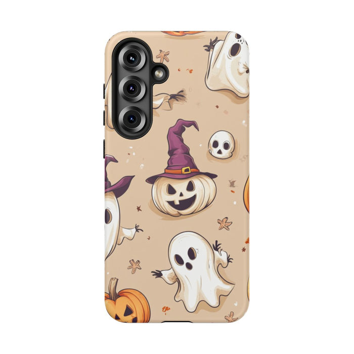Schattige Halloween Geestjes en Pompoenen Patroon