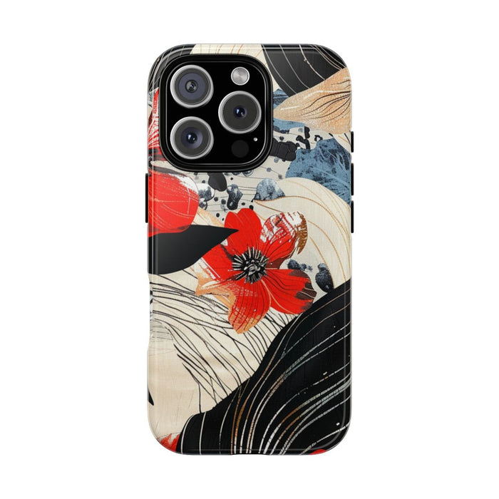 Rood Bloemen Abstract Patroon