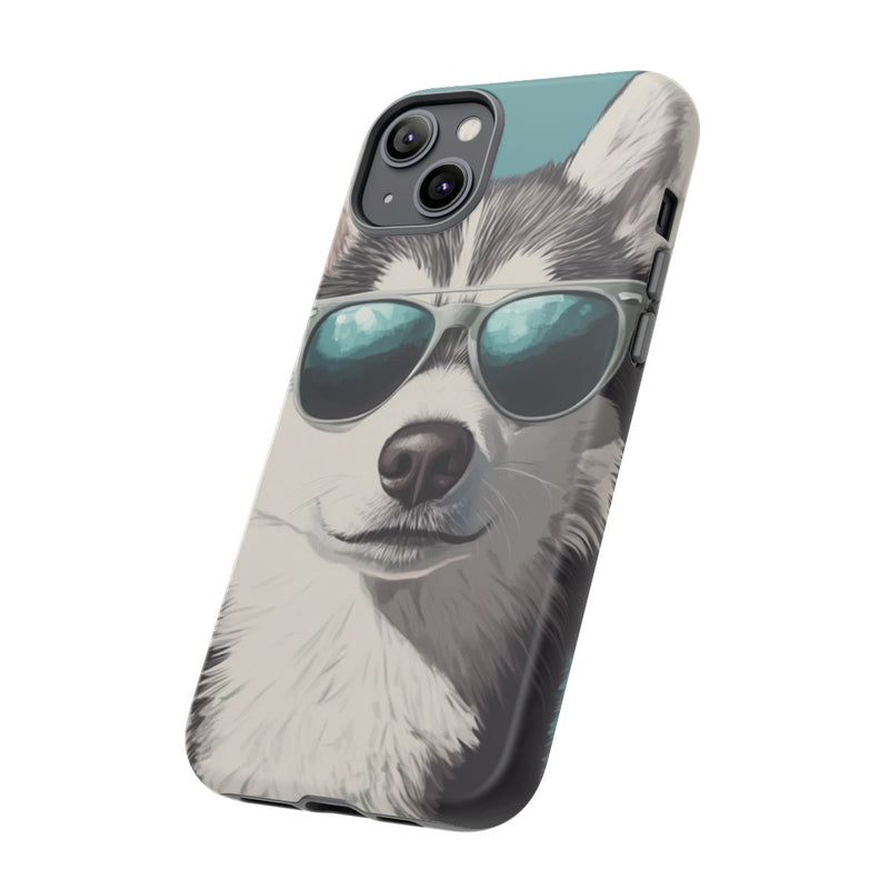 Stoere Husky met Zonnebril