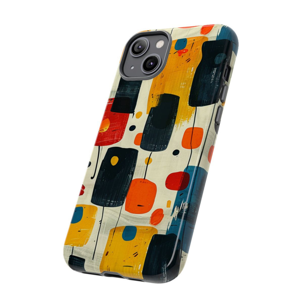 Mid-Century Abstract Geometrisch Patroon