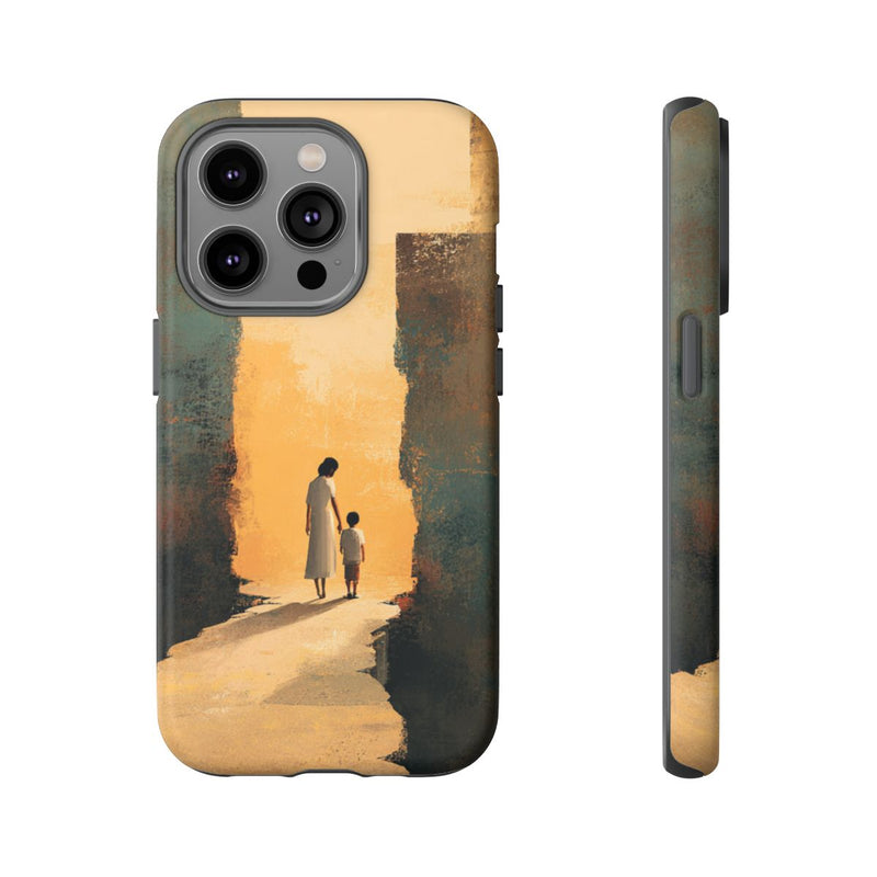 Vrouw en Kind op Gebroken Pad