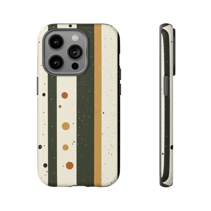 Retro Verticale Strepen en Stippenpatroon
