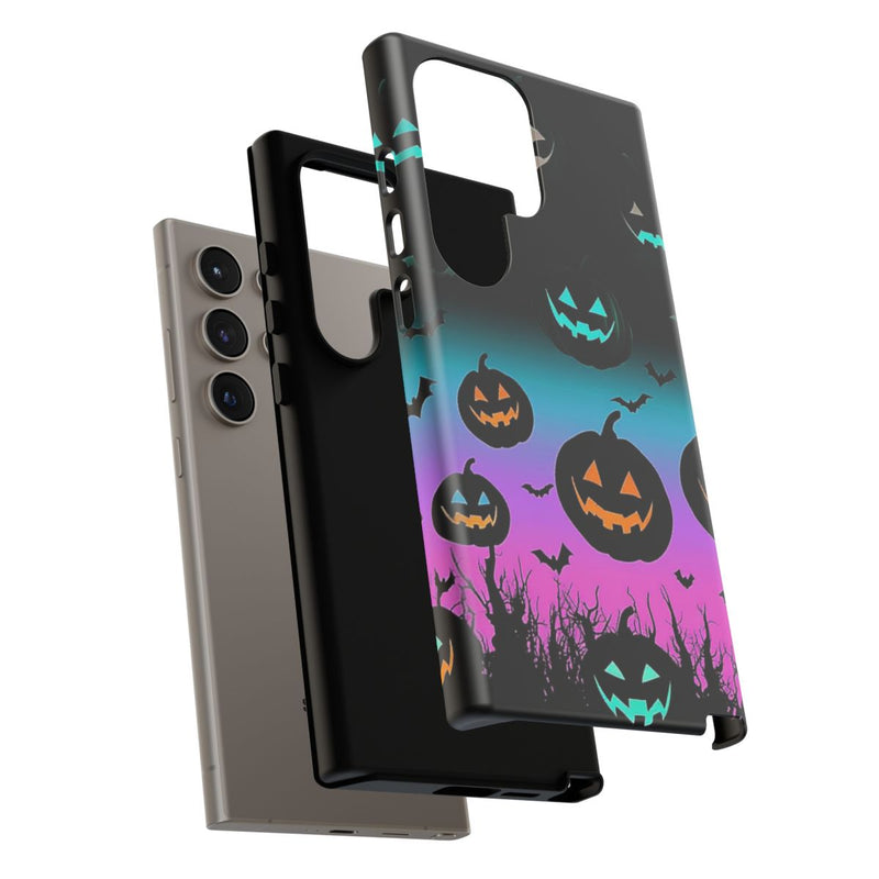 Gloeiende Halloween Pompoenen en Vleermuizen