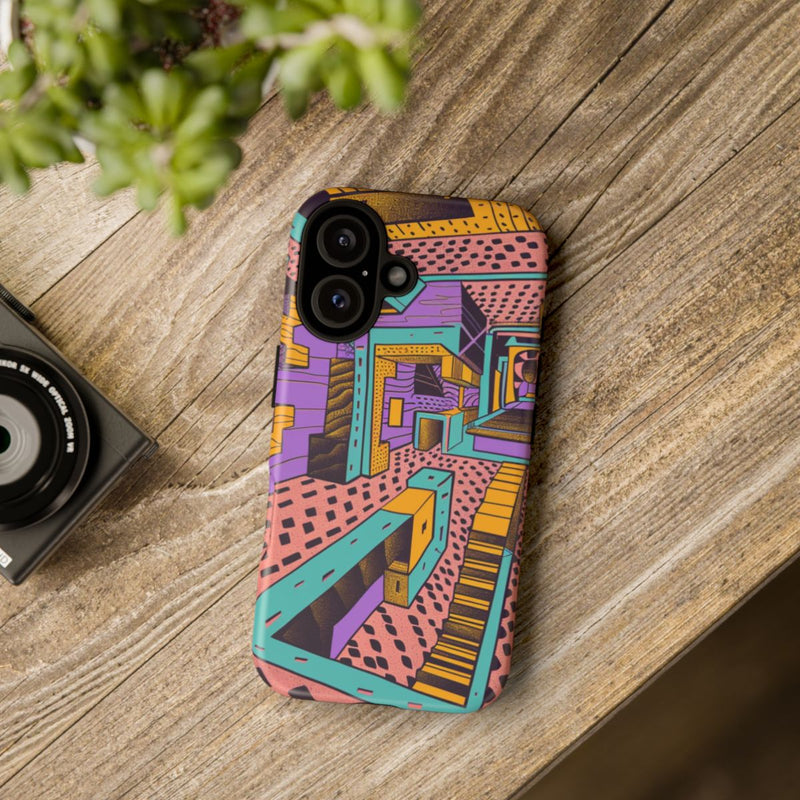Geometrisch Abstract Patroon met Dieptewerking