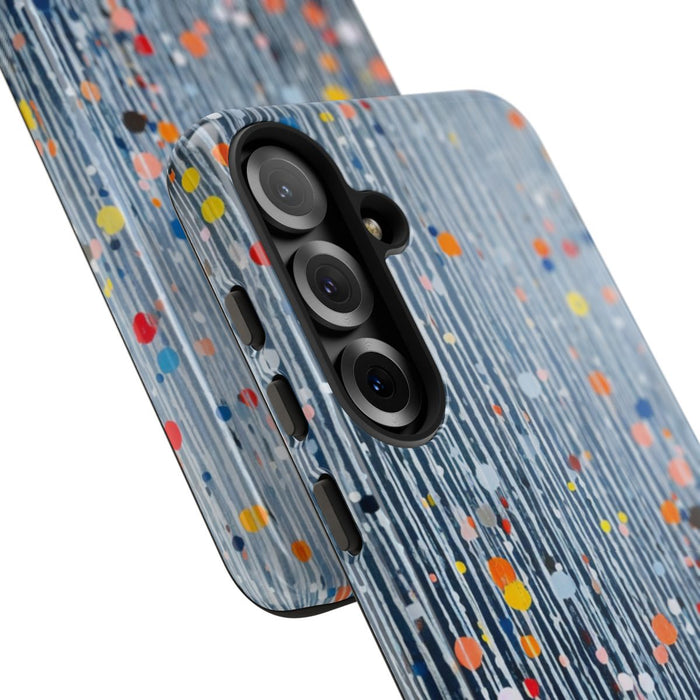 Kleurrijk Abstract Patroon met Dots en Lijnen