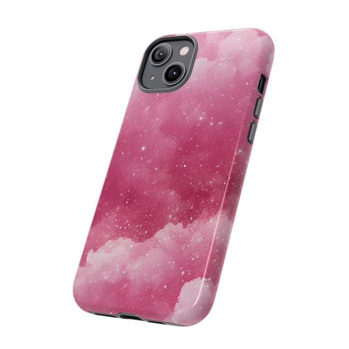 Roze Glitterwolkenstructuur