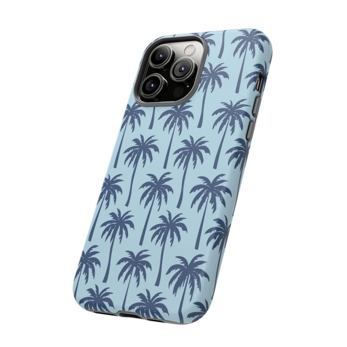 Blauw Palmbomenpatroon