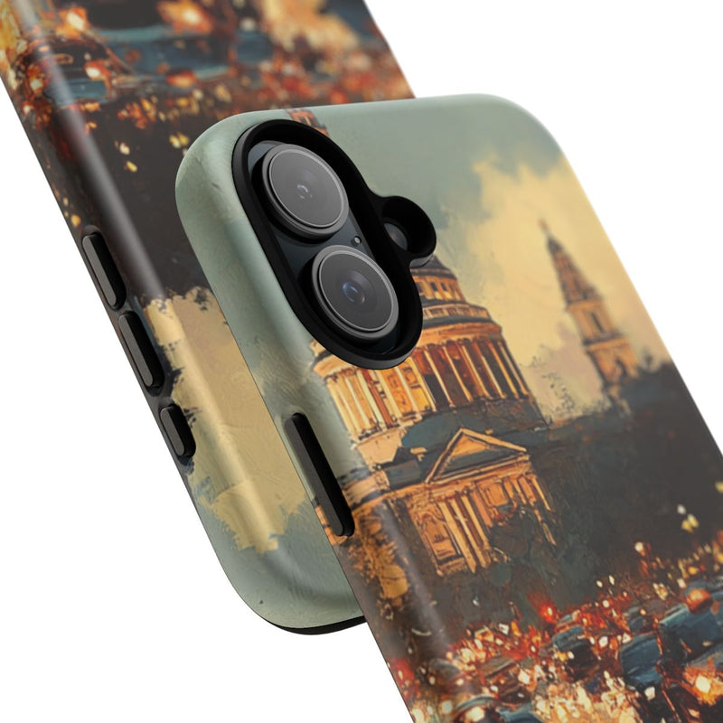 Stadsgezicht met Kathedraal bij Schemering