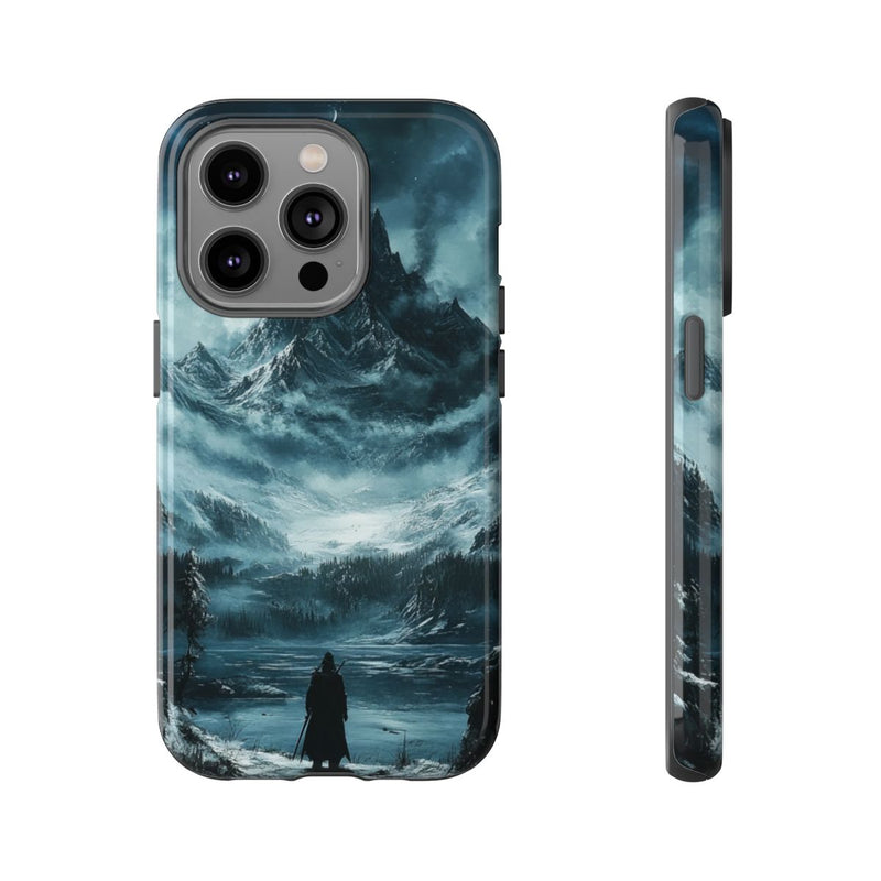 Mysterieuze Bergen met Eenzame Wandelaar