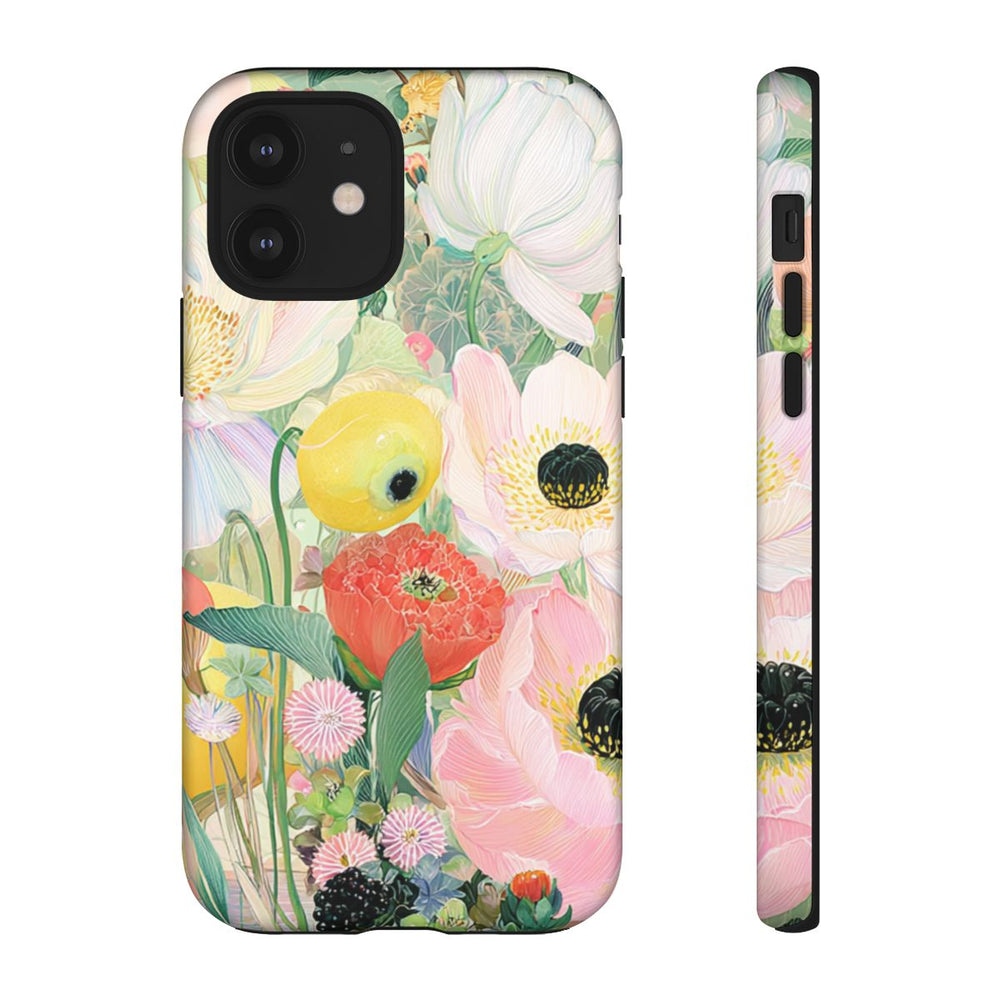 Lichte Pastelbloemen met Vogels