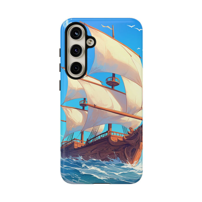 Zeilschip op Blauwe Oceaan