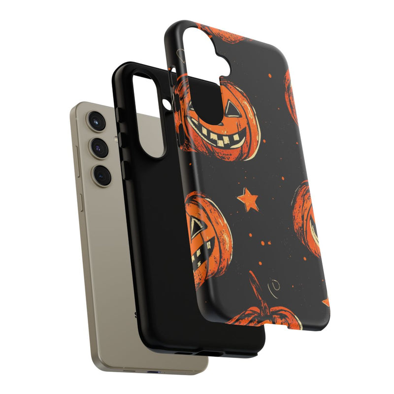 Grunge Halloween Pompoenenpatroon