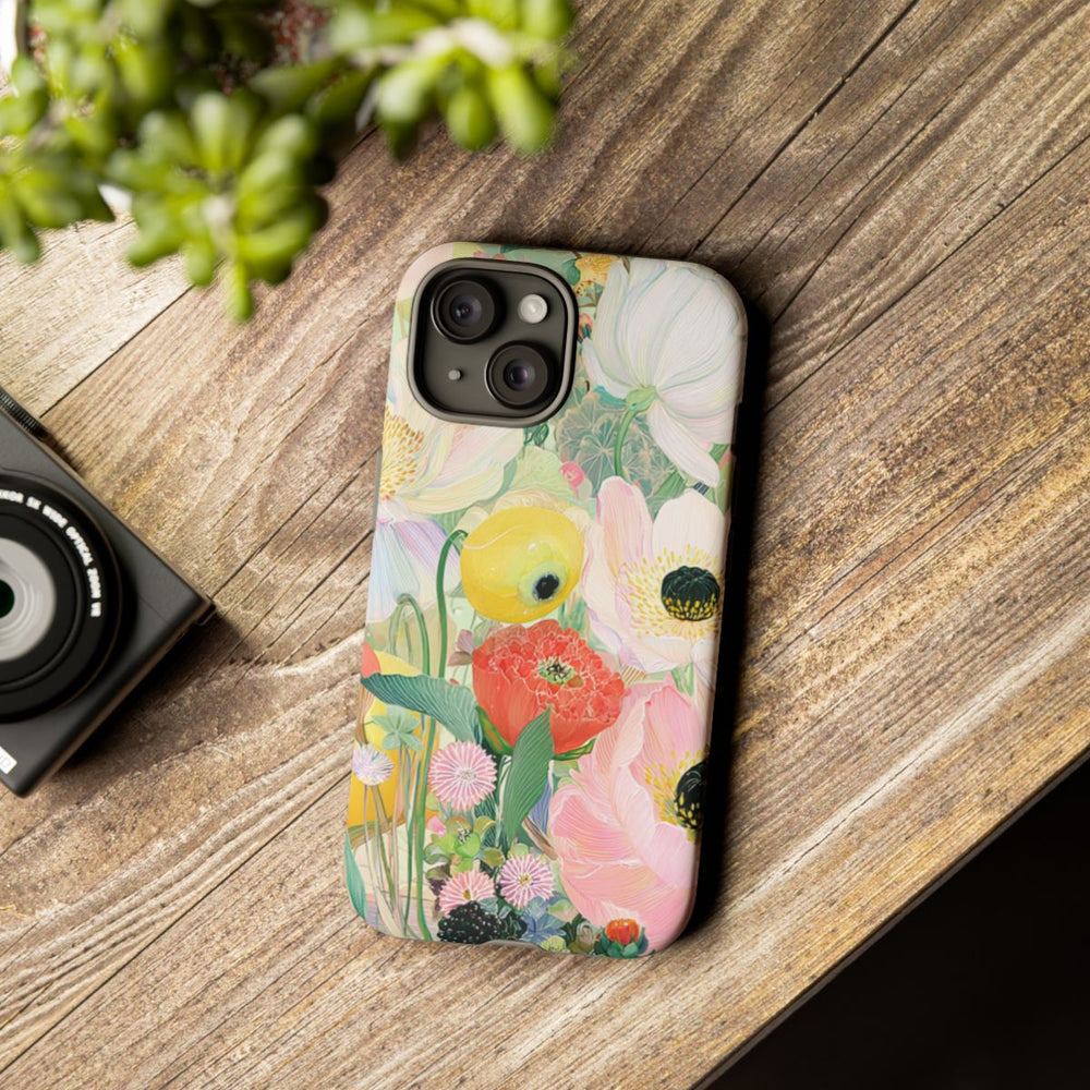 Lichte Pastelbloemen met Vogels