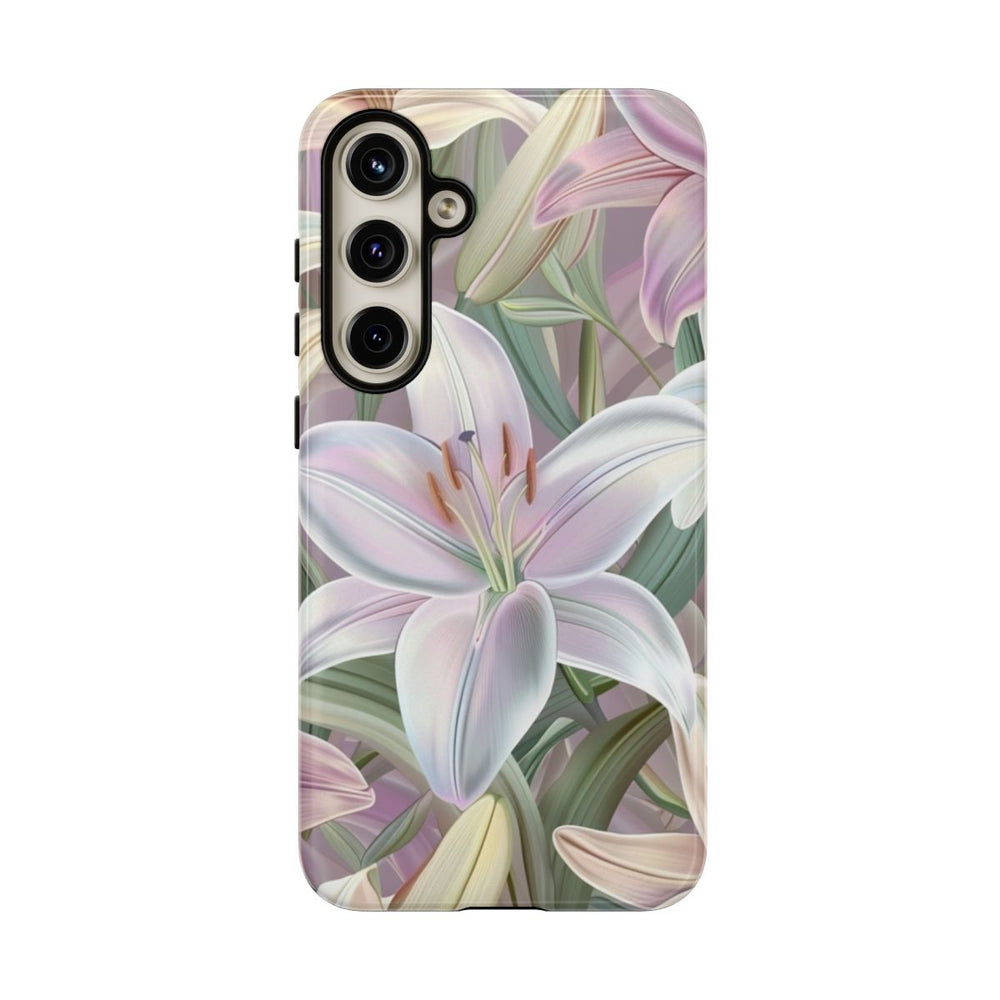 Pastelkleurige Paaslelies Bloemenpatroon