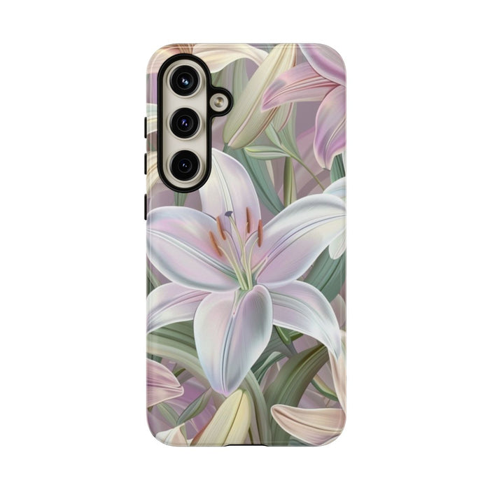 Pastelkleurige Paaslelies Bloemenpatroon