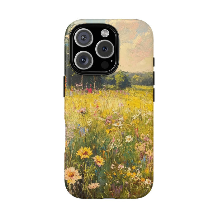 Schilderachtig Zonnig Bloemenveld