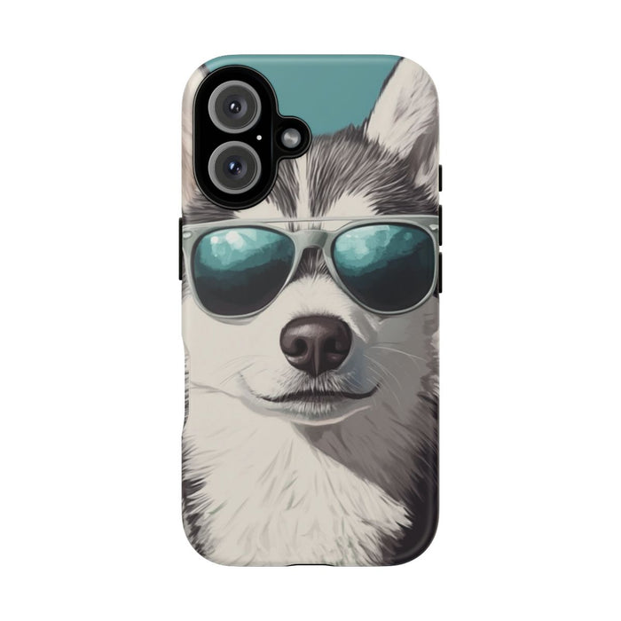 Stoere Husky met Zonnebril