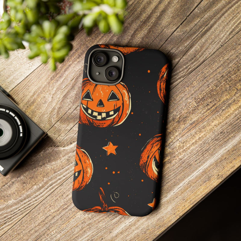 Grunge Halloween Pompoenenpatroon