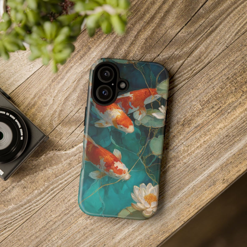 Koi Karpers en Waterlelies