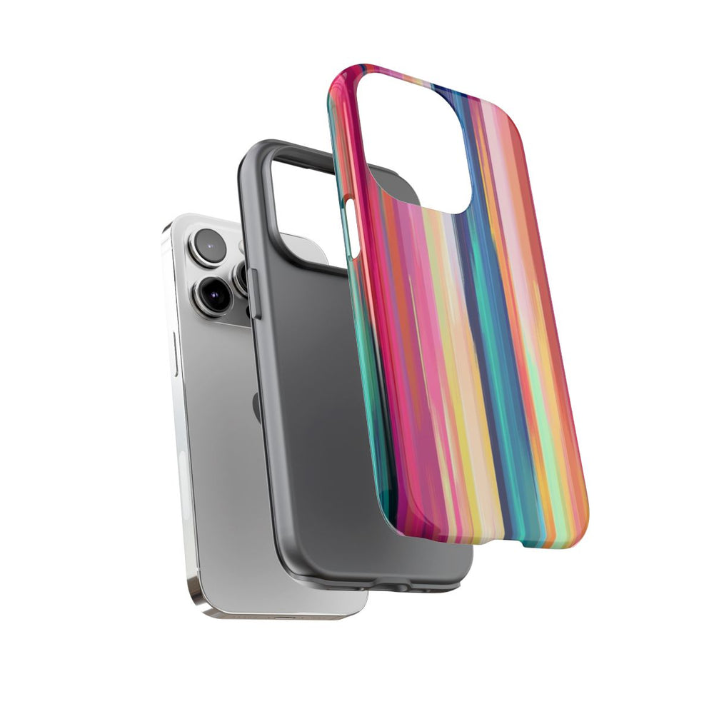 Levendige Verticale Strepen Abstracte Kunst