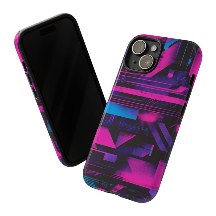 Neon Geometrisch Abstract Patroon