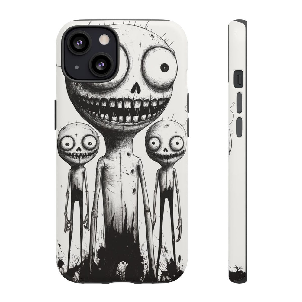 Slanke Griezelige Monsters Lijntekening