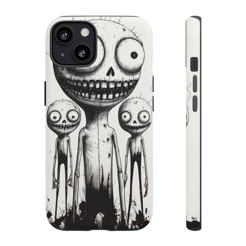 Slanke Griezelige Monsters Lijntekening