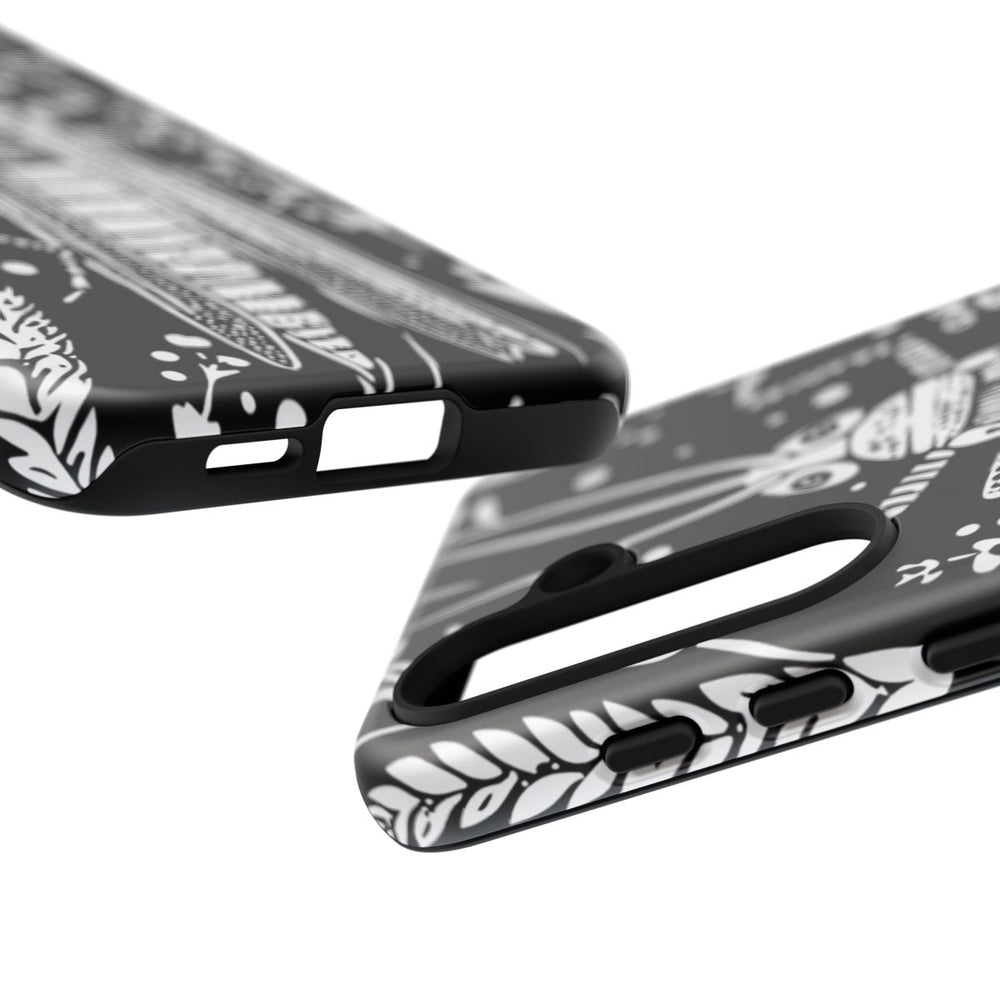 Zwart-Wit Sprinkhaan en Graanpatroon