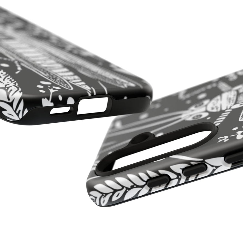 Zwart-Wit Sprinkhaan en Graanpatroon